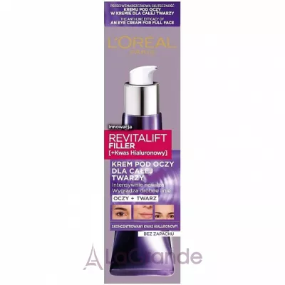 L'Oreal Paris Revitalift Filler Eye Cream For Face ���� ��� ��� � ����