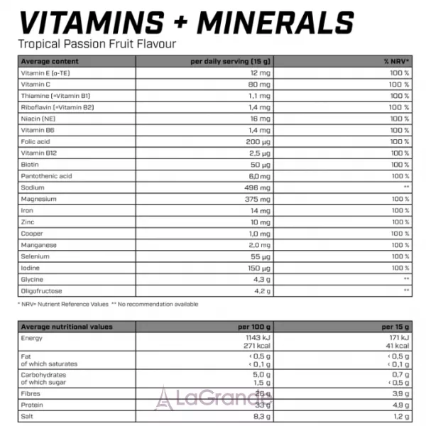 Energybody Systems Vitamins Plus Minerals Tropical Passion Fruit ���������� ������ 