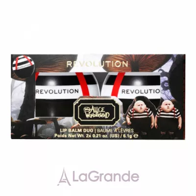 Makeup Revolution X Alice in Wonderland Fat Boys Lip Balms ���� �������� ��� ��� (lip/balm/2x6.1g)