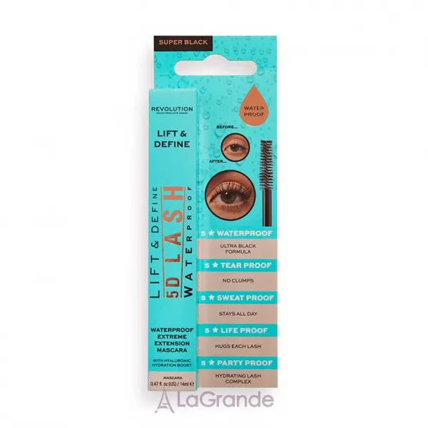Makeup Revolution 5D Lash Waterproof Mascara ��������� ��� ��� ��