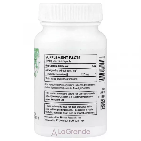 Thorne Research Ashwagandha ����������� �������  ��������� � ��������