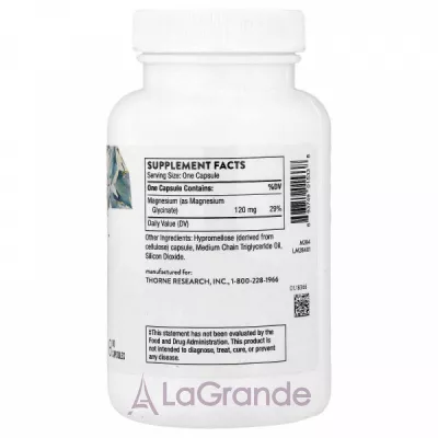 Thorne Research Magnesium Glycinate ĳ������ ������� ������� ������ � ��������