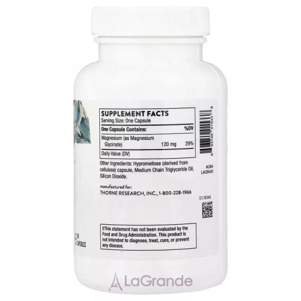 Thorne Research Magnesium Glycinate ����������� ������� �������� ������ � ��������