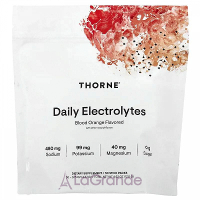 Thorne Research  Daily Electrolytes Blood Orange ĳ������ ������� ���������� ��������� ��������� � ���-�������