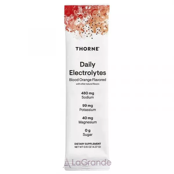 Thorne Research  Daily Electrolytes Blood Orange ĳ������ ������� ���������� ��������� ��������� � ���-�������