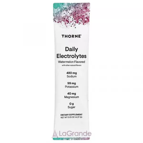 Thorne Research Daily Electrolytes Watermelon ������������ ������� ����������� 