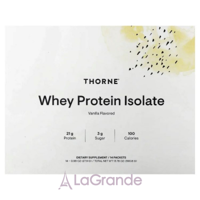 Thorne Research Whey Protein Isolate Vanilla ������ ������������� ������� �������� � ���������