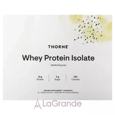 Thorne Research Whey Protein Isolate Vanilla ������ ������������� ������� �������� � ���������