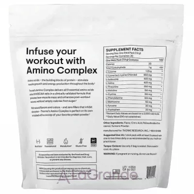 Thorne Research Amino Complex Lemon Flavored ������������� �������� � ������ ������ � ���������-�����