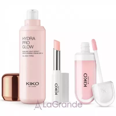 Kiko Milano Golden Oasis Hydra Essential Beauty Gift Set ������������ ���� (cream 50ml+lip balm 01+lip cream 01)