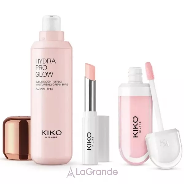 Kiko Milano Golden Oasis Hydra Essential Beauty Gift Set ���������� ����� (cream 50ml+lip balm 01+lip cream 01)