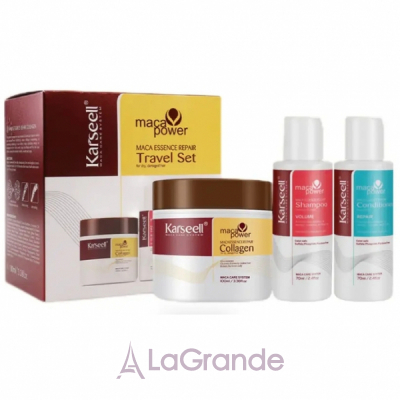 Karseell Maca Power Essence Repair Travel Set ����������������� ������-����� ��� ����� � ������������ ����� (sh/70ml + h/mask/100ml + h/cond/70ml)
