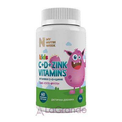 My Nutri Week Kids C+D+Zink Vitamins ������� �+�+���� ��� ����� �� ������ 