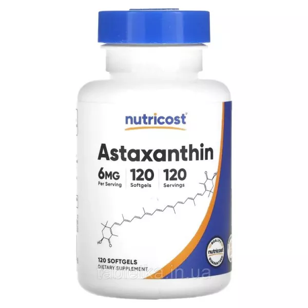 Nutricost Astaxanthin 6 mg ĳ������ �������������� ������� ����������� 6 �� � ��������