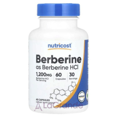 Nutricost Berberine HCl 600 mg ����������� �������  �������� 600 �� ��� �������� ������� ������ � ����� � ��������