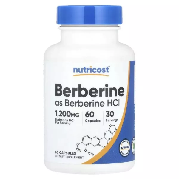 Nutricost Berberine HCl 600 mg ĳ������ �������  �������� 600 �� ��� �������� ���� ����� � ���� � ��������