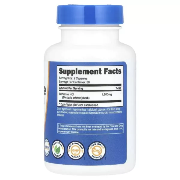 Nutricost Berberine HCl 600 mg ĳ������ �������  �������� 600 �� ��� �������� ���� ����� � ���� � ��������