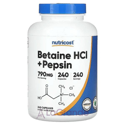 Nutricost Betaine HCl + Pepsin ������� ������� ��� ��������� �����������  ������� ����������� � �������� � ��������