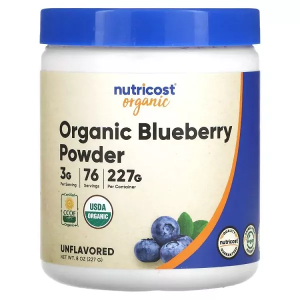 Nutricost Blueberry Powder (Organic) ĳ������ ������� ��������� � �������������� ��������, � ���� �������