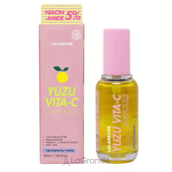 Lalarecipe Yuzu Vita-C Ampoule ������������� ��������� ��� ���� � ���������� ����, ������������ 5% � ��������� C