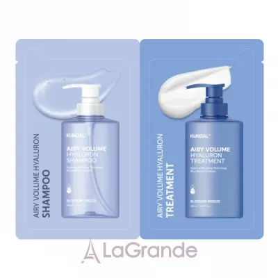 Kundal Airy Volume Hyaluron Sachet Blossom Breeze ���� �������� (�������������� �������, 10 �� + �����������, 10 ��)