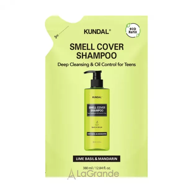 Kundal All Day Smell Cover Teens Shampoo Lime Basil & Mandarin ������� ��� ���������� ������ �������� 