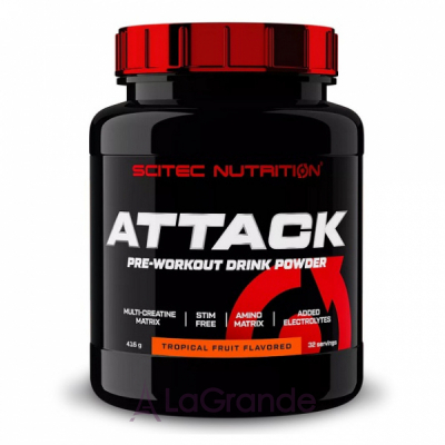 Scitec Nutrition Attack Tropical Fruit ����������������� �������� 