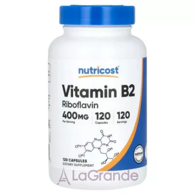 Nutricost Vitamin B2 Riboflavin 400 mg ������� ������� ������� B2 � ��������