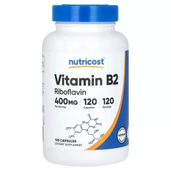 Nutricost Vitamin B2 Riboflavin 400 mg ������� ������� ³���� B2 � ��������