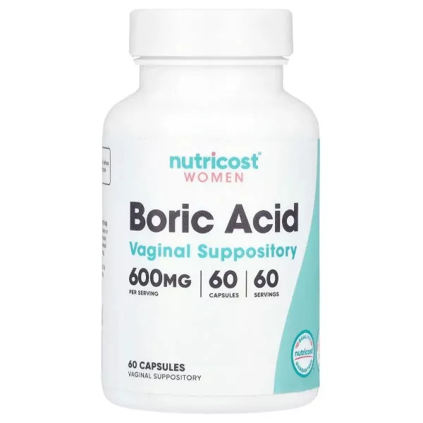 Nutricost Boric Acid Vaginal Suppository 600 mg ����������� ������� ������ ������� ��� ������ � ��������