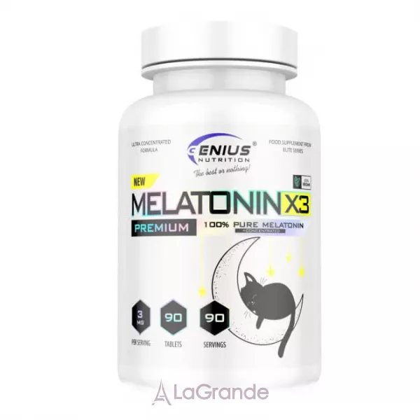 Genius Nutrition Melatonin-X3 ����������� ������� 