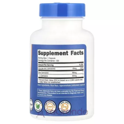 Nutricost Zinc Carnosine 18 mg ������� ������� ���� �������� ��� ��������� ������� � ��������� �������� � ��������
