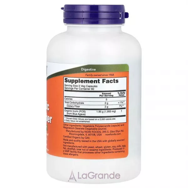 Now Foods Prebiotic Inulin Fiber ������� ������� ����� - ���������� ��������� � �������������� ��������