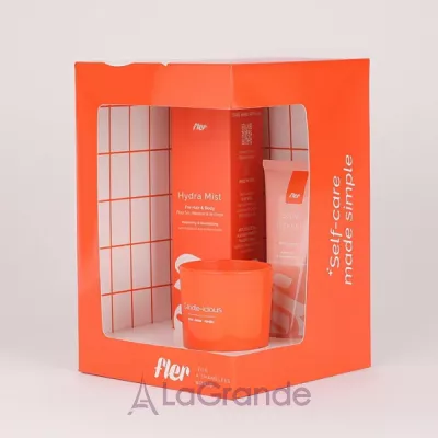Fler Relax & Glow Set ���� ��� ������� �� ����� (b/lot/75ml + mist/150ml + candle/75g)