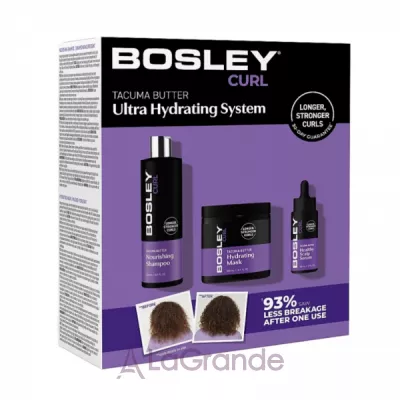 Bosley Curl Ultra Hydrating System ����� ������ ��������� � ��������� �������� ����� (shampoo/300 ml + h/mask/300 ml + h/ser/60 ml)