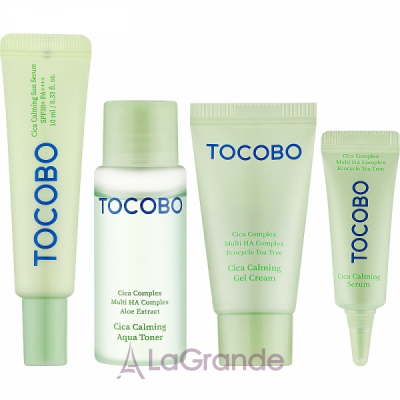 Tocobo Cica Calming Starter Kit ������������ ���� ������� � ���������� ������� (toner/30ml + ser/5ml + cr/15ml + ser/10ml)