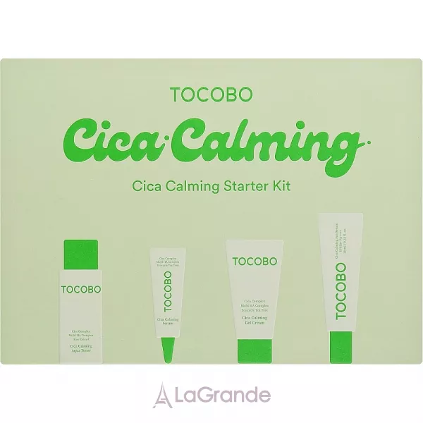 Tocobo Cica Calming Starter Kit ������������ ���� ������� � ���������� ������� (toner/30ml + ser/5ml + cr/15ml + ser/10ml)