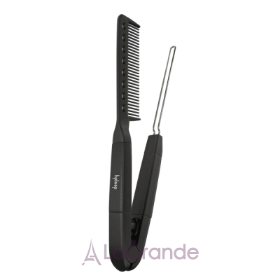 Deeply Hairbrush V Shaped Metal Comb Black �������-�����