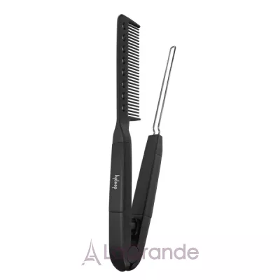 Deeply Hairbrush V Shaped Metal Comb Black �������-�����