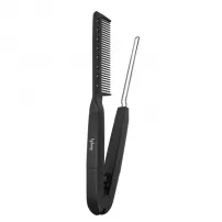 Deeply Hairbrush V Shaped Metal Comb Black ������-�����