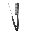Deeply Hairbrush V Shaped Metal Comb Black �������-�����