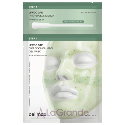 Celimax Ji Woo Gae Cica PHA Peel 2-Step Gel Mask ��������� ������ ����� � �������� �� PHA ��������