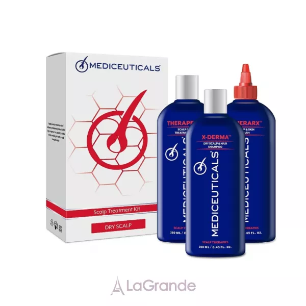 Mediceuticals Scalp Treatment Dry Scalp ���� ��� ���� ���� ������ (shm/250ml + cond/250ml + wash/250ml)