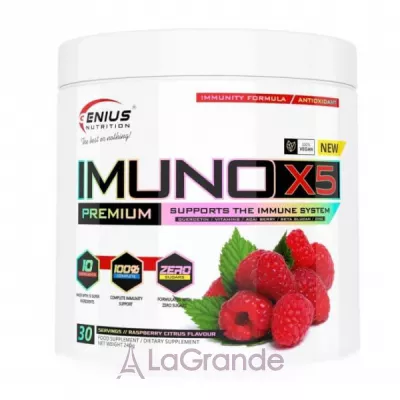 Genius Nutrition Imuno-X5 Raspberry Citrus ĳ������ ������� ��� �������� ������ �������, � ������ ������