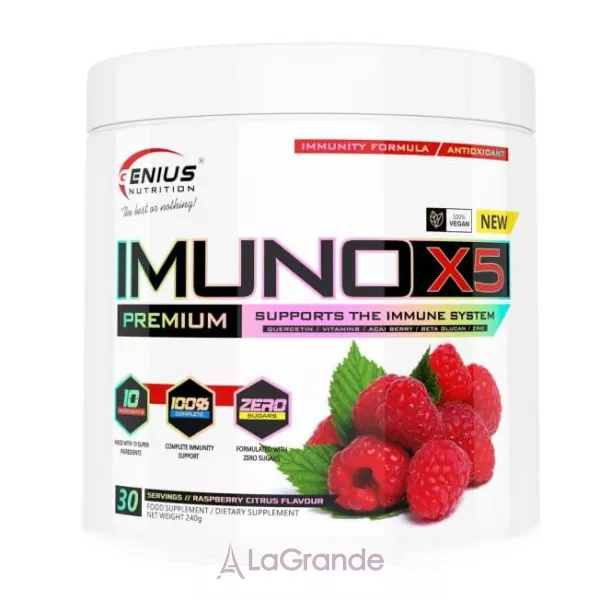 Genius Nutrition Imuno-X5 Raspberry Citrus ����������� ������� ��� ��������� �������� �������, �� ������ ������