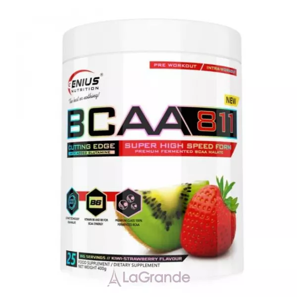 Genius Nutrition BCAA 8:1:1 Kiwi-Strawberry �������� ���������� BCAA 8:1:1 