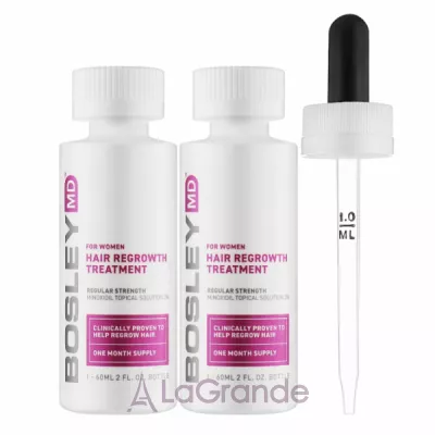 Bosley Hair Regrowth Treatment ������ � ����������� 2% ��� ���������� ����� ������� � ����, � �������