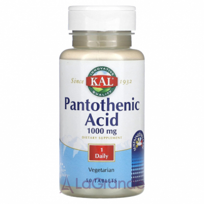 KAL Pantothenic Acid 1000 mg ĳ������ ������� 