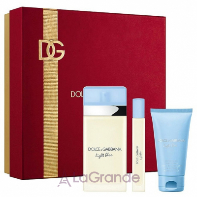 Dolce & Gabbana Light Blue pour Femme  Eau de Toilette 2025 ����� (��������� ���� 100 �� + ��������� ���� 10 �� + ���� ��� ���� 50 ��)