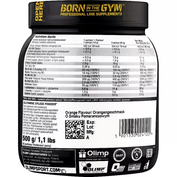 Olimp Glutamine Xplode Powder Orange ������������ L-�������� 